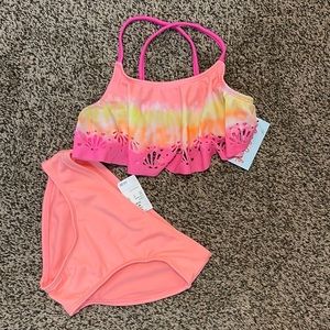 Cat & Jack Girls 2 Piece Swimsuit